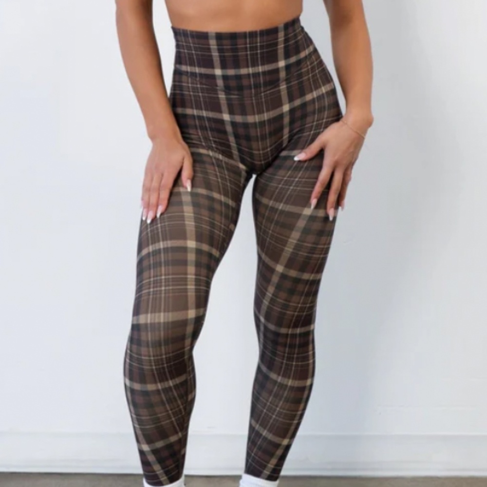 Vitality Cloud II Pant Espresso Plaid